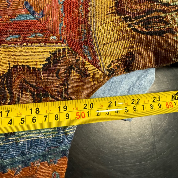 90s Horse Tapestry Western Cowgirl Equestrian Jacket Vintage Native Southwrstern - Picture 7 of 15